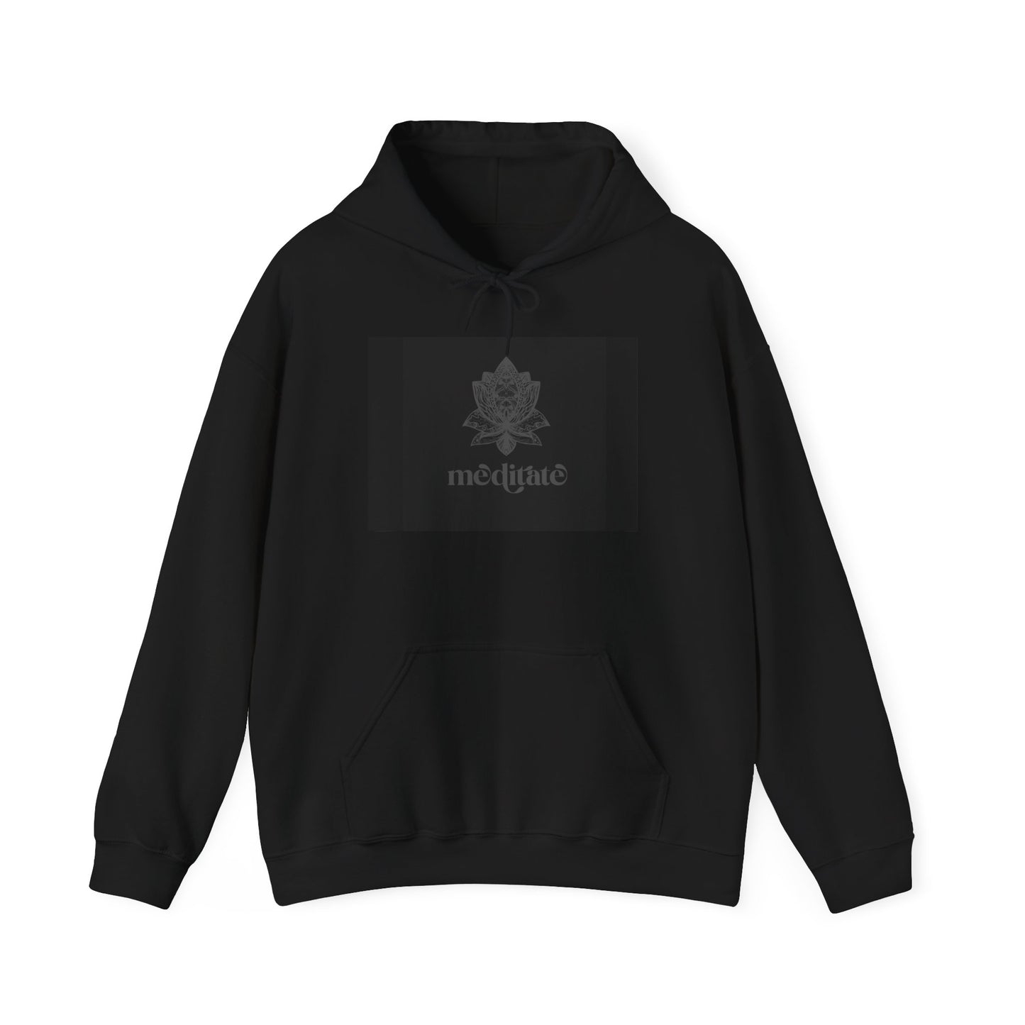 Meditate Hoodie - Black and White Only