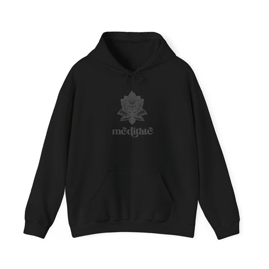 Meditate Hoodie - Black and white only
