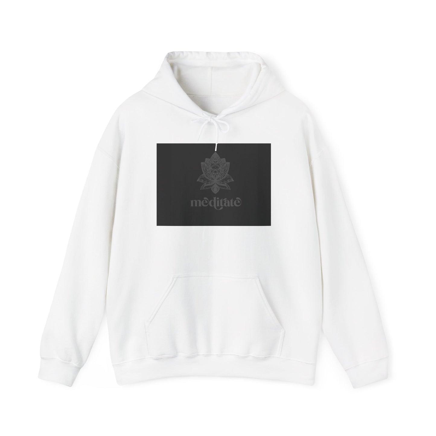 Meditate Hoodie - Black and White Only
